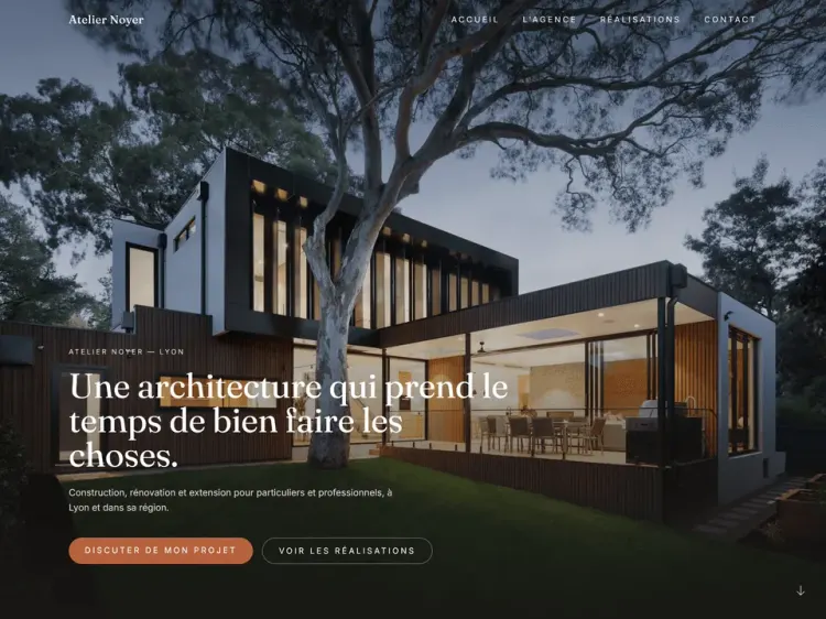 Aperçu d'un site réalisé